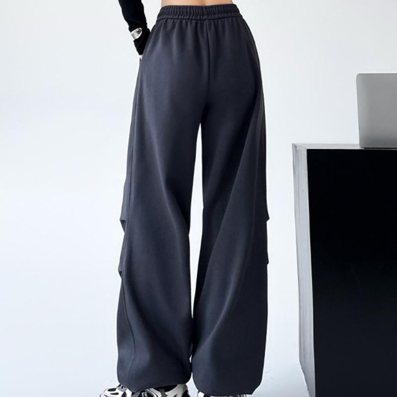 GMXIA Женские модные повседневные однотонные брюки с высокой талией и капри с принтом