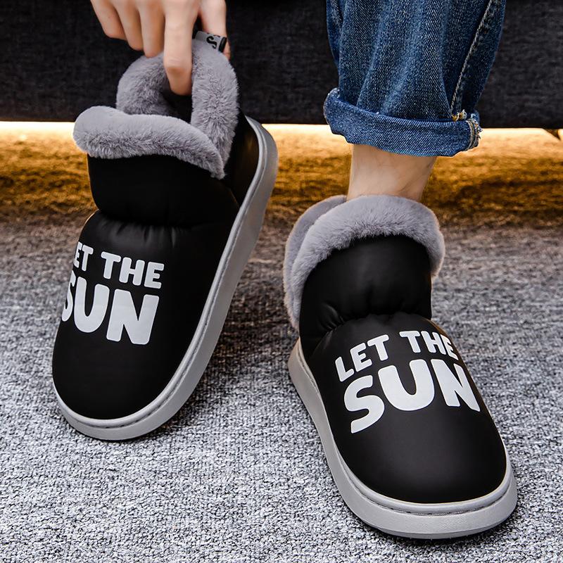 Парные зимние ботинки, новые зимние плюшевые теплые туфли на каблуке для мужчин, нескользящая платформа, мягкие, унисекс, износостойкие мужские ботильоны