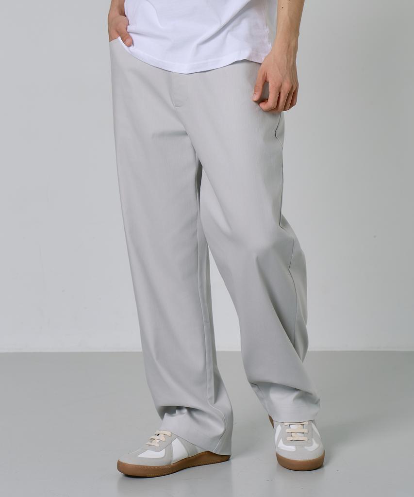 LXT For Summer Semi-Wide Cooling Cotton Chino Pants [Grey]