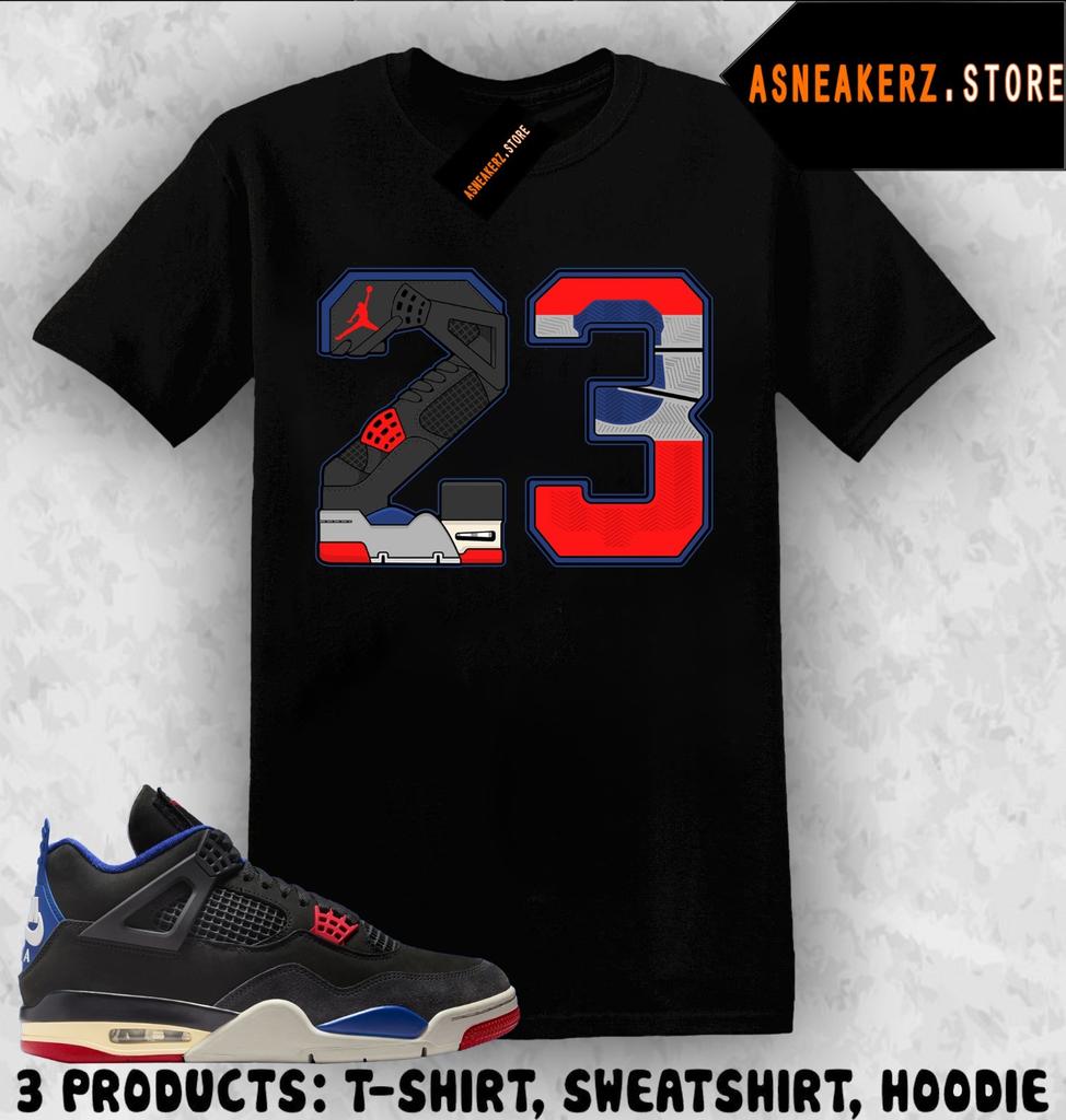 Tee Shirt Matching AJ 4 Rare Air 2025 To Match Sneaker Retro Number 23 T-Shirt