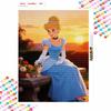 Disney Diamond Art Painting Kit 5D Cinderella Cat Diamond Dot Art Kit Home Wall Decor