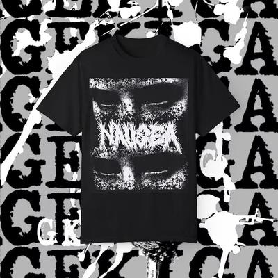 Двусторонний Футболка от Тошноты Crust Punk Винтажная Discharge Ересь Los Crudos Spazz Doom Унисекс Футболка
