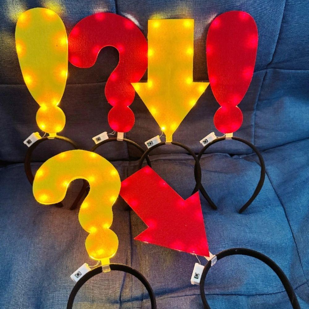 with LED Arrow Light Headband Light Up Glow Hair Hoop Lightweight LED Headband Christmas