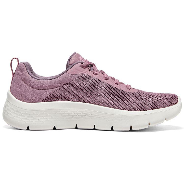 Skechers Go Walk Flex Slip-On Комфортные Сетчатые Противоскользящие Беговые Кроссовки Женские Кроссовки Розовые Белые 124952-MVE