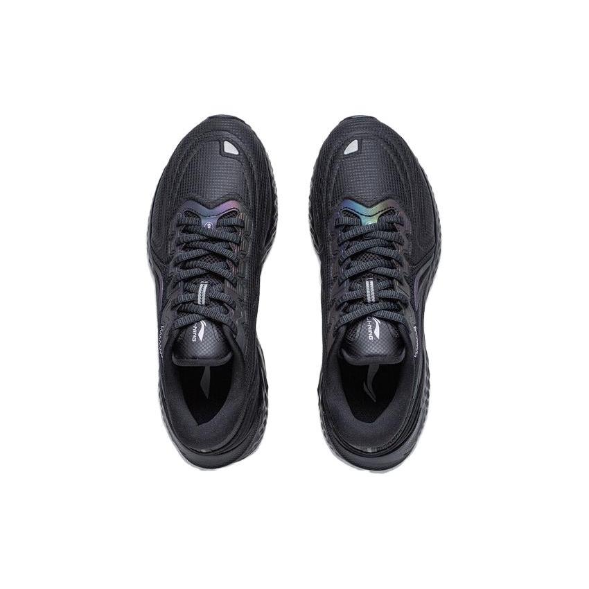 Li Ning Cloud Shield Амортизация Нескользящие Износостойкие Низкие Беговые Кроссовки Женские Черные ARST058-1