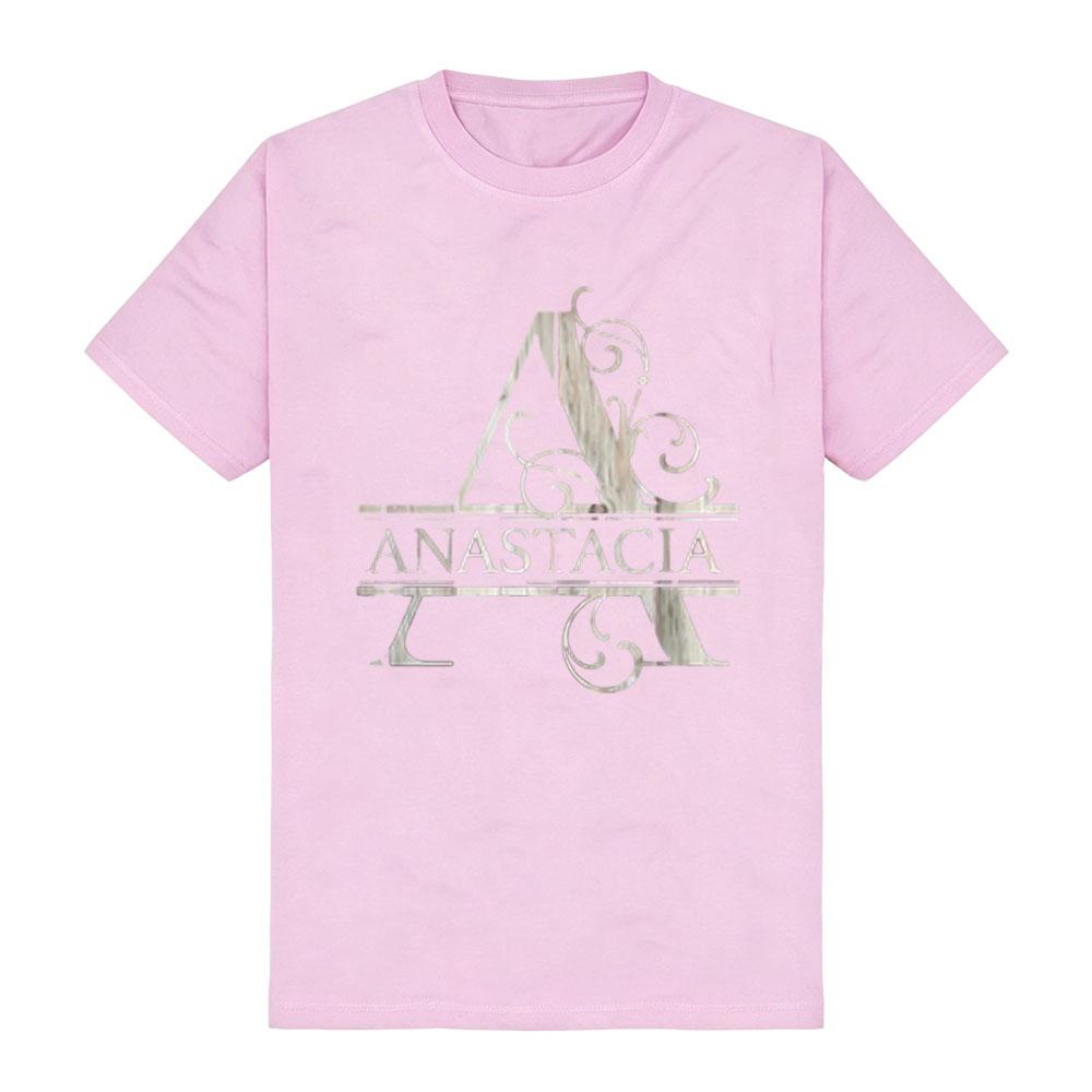 Anastacia Name - Wood Style Monogram Letter A The  Classic T-Shirt American-style Retro Streetwear Comfortable Cotton Unisex