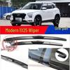 Бескаркасная пара дворников Hyundai IX25 для переднего и заднего стекол (14-19") Резиновые ленты