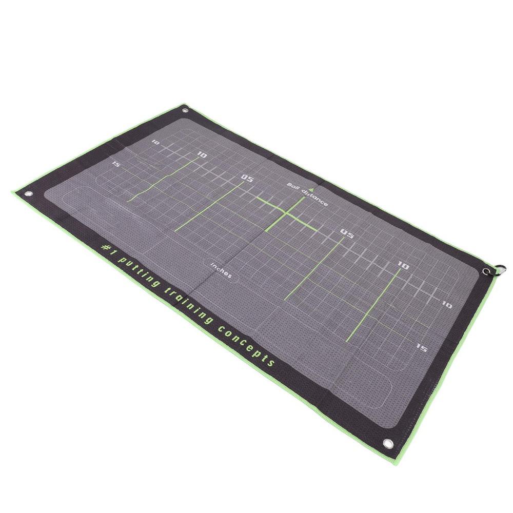Foldable Putting Practice Mat Microfiber Golf Club Towel Golf Practice Aid Indoor Outdoor Practice