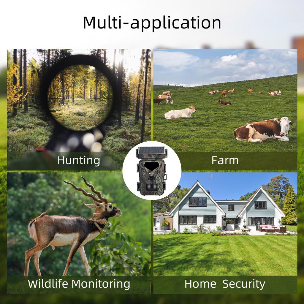 20MP/1080P Hunting Camera 0.3s Trigger Speed Night Vision Motion Activated Trail Camera