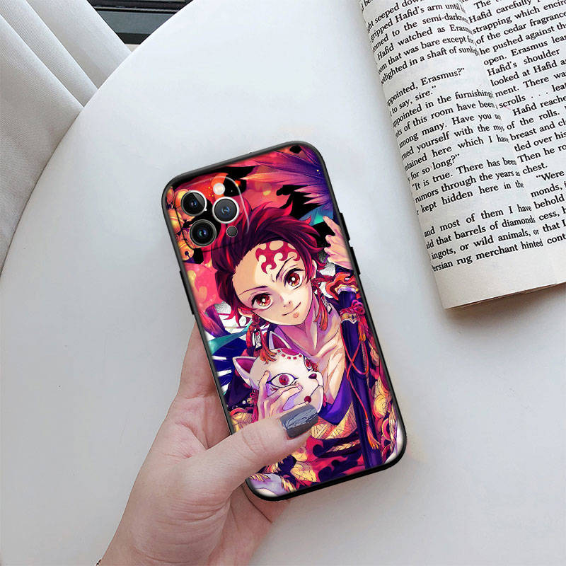 Чехол для телефона ED17 Demon Slayer для iPhone 6 6s 7 8 11 12 13 14 15 XS Pro Max XR X SE Samsung S20 S21 S22 S23 S24 FE Ultra Plus Lite S21S A55