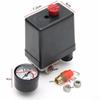 Air Compressor Switch Regulator Kit Pressure Gauge Safety Value Metal Useful