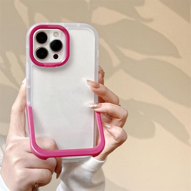 Противоударный прозрачный чехол-подставка для телефона Iphone 14 Pro Max 13 12 11 Pro Max 14 Plus, защита объектива, силиконовый бампер, задняя крышка