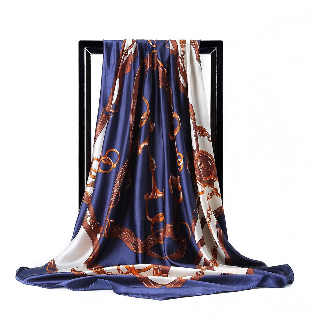 Vogue Foulard Satin Square Silk Scarf Scarfs High Quality 1PC 90*90cm Shawl Scarves Elegant Popular Women