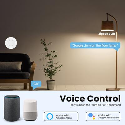 Tuya ZigBee Smart Knob Switch DIY Беспроводная кнопка сцены Поворотный диммер Автоматизация Связь Пульт дистанционного управления Google Home Alexa Voice