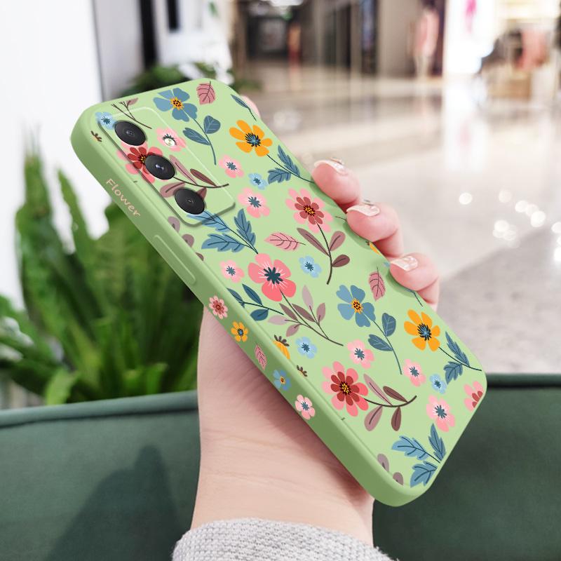 Flowerstalk Flower Phone Case For Samsung Galaxy A17 A07 A56 A36 A26 A16 A06 A55 A35 A25 A15 A05 A54 A34 A24 A14 A04 Silicone Co