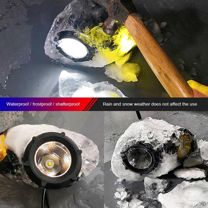 1/2 шт. светодиодная фара для мотоцикла, белая, желтая, противотуманная, дальнего света, вспомогательная лампа, универсальная