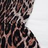 YYFS Женская мода лето весна леопардовый принт без рукавов повседневные платья с высокой талией