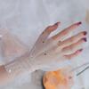 Star Glitters Mesh Arm Sleeves For Nail Photography Studio Breathable Shining Cuff Sleeves Armwear Fashion Accessories
