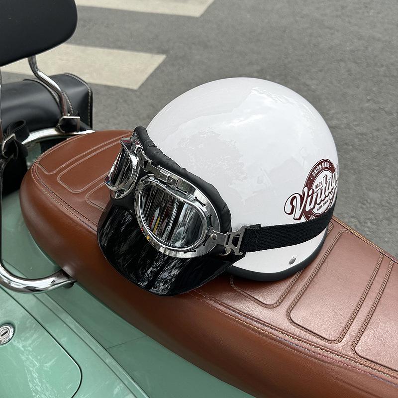 Universal 3C Electric Motorcycle Helmet - National Standard, Summer Sun Protection, Unisex Half Helmet.