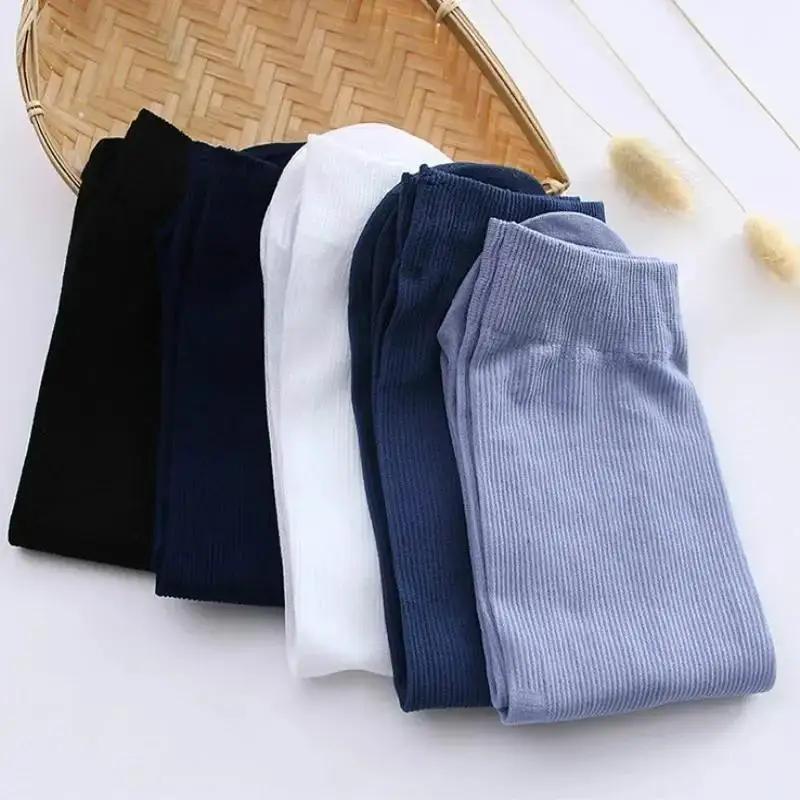 1 пара Мужские дышащие короткие носки из бамбукового волокна Мужские носки-гольфы Деловые носки средней длины Короткие