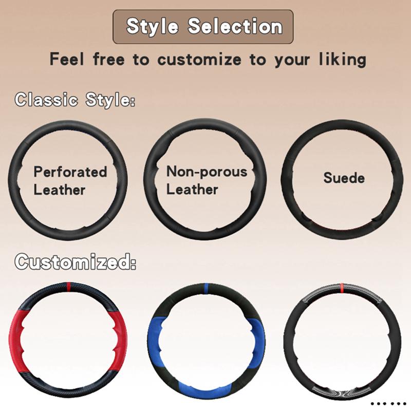 ZAG1 Custom Carbon Fiber Leather Car Steering Wheel Cover Fit For Honda Accord 10 Inspire Insight 2018-2019 Auto Interior Accessories