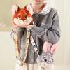 Zootopia Nick Wilde Spring Day Girls Floral Crossbody Bag Plush Doll Bag