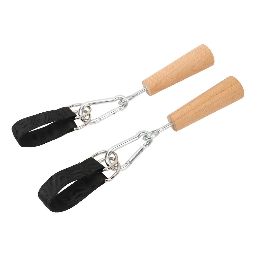 1 Pair Wooden Pull Up Grips Professional Arm Strength Training Pull Up Fitness Accessories for Home