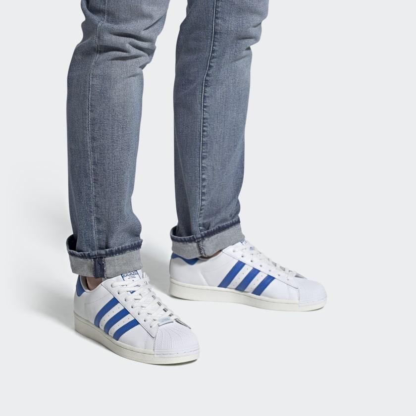 Men's Sneakers Adidas Superstar 'White Blue Bird'