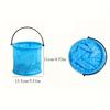 Multifunctional Folding Bucket Durable Portable Fishing Bucket Ideal for Beach, Travel and Outdoors Random Colors