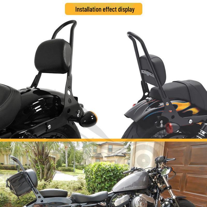 Задняя спинка для Harley XL883/1200/X48 с быстросъемной подушкой сиденья и багажной полкой для модификации мотоцикла