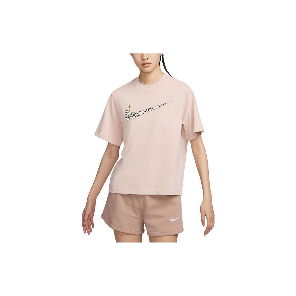 Новая женская футболка Nike песочного цвета FJ2714-126