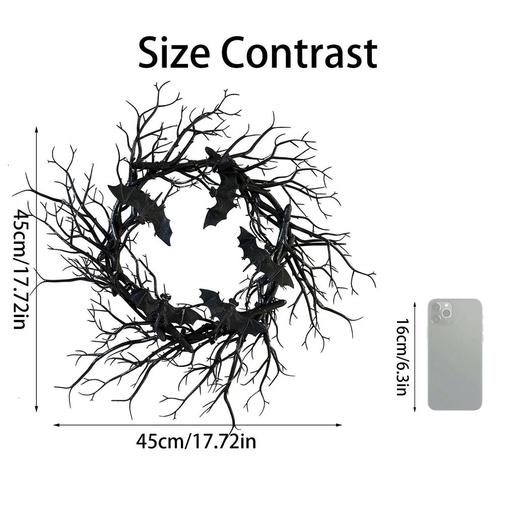 Хэллоуин Украшение Венок Светящиеся Аксессуары Украшения Жуткая Вечеринка Со Светящейся Гирляндой Для Стены Входной Двери