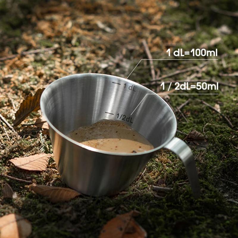 2Pcs Espresso Measuring Cup Stainless Steel Measuring Cup Coffee Shot Cup Small Milk Pitcher Jug Home Barista Coffee Accessories