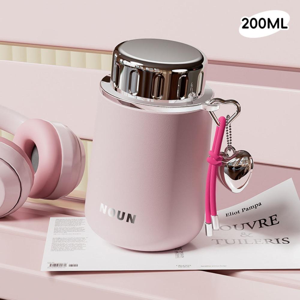 Милая вакуумная кружка 200 мл, карманная, с термоизоляцией или охлаждением, кружка из нержавеющей стали, термобутылка для воды для мальчиков и девочек