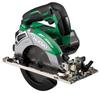HiKOKI 36V 147mm Rechargeable Circular Saw with 2 Rapid System Case and Black Shachi Tip C3605DC Bluetooth, Batteries, Charger, 4, Saw, (SK)(2XPS)