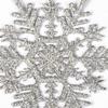 Christmas Ornament Snow Patterned Pack of 12 Lame 10x10 Cm Christmas Tree Ornament Object Silvery
