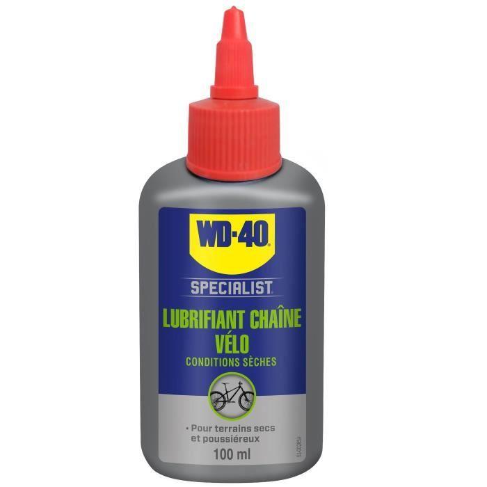 WD-40 SPECIALIST VELO Lubrifiant Chaîne Conditions Sèches en burette - 100 ml