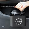 dygeh0 1L Portable Car Storage Box Hanging Mini Trash Can For Volvo XC90 V90 V60 XC60 V40 S80 S60 S90 C40 XC40 V70 XC70 C30 C70 EX90
