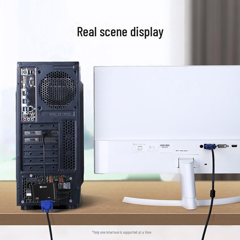Biaz 2-в-1 кабель-адаптер DP на HDMI/VGA 4K