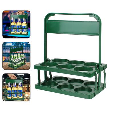 Прочная складная полка для вина, органайзер для чашек, 6 упаковок, барная корзина для напитков, многоразовая подставка для напитков, держатель для пивных бутылок