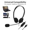 USB Headset with Microphone Noise Reduction for Computer Calls Chat Call Center Headset  Headset