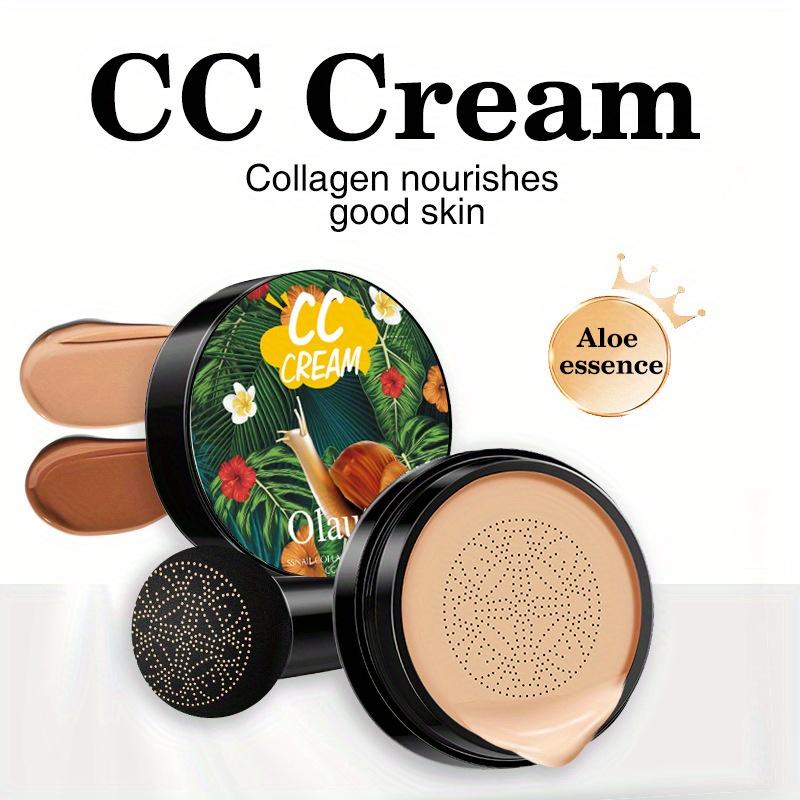 Snail Mushroom Head Cushion CC Cream Natural Skin Tone Dark Skin Tone Powerful Concealer Isolation Cream Liquid Foundation Creates Perfect Makeup
