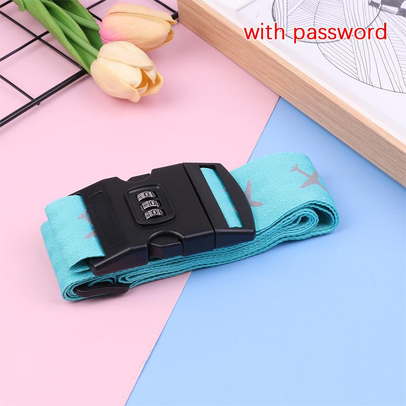 Ремень для багажа для путешествий Регулируемый замок с паролем Упаковочный ремень для багажа Надежный замок Противоугонный ремень для багажа