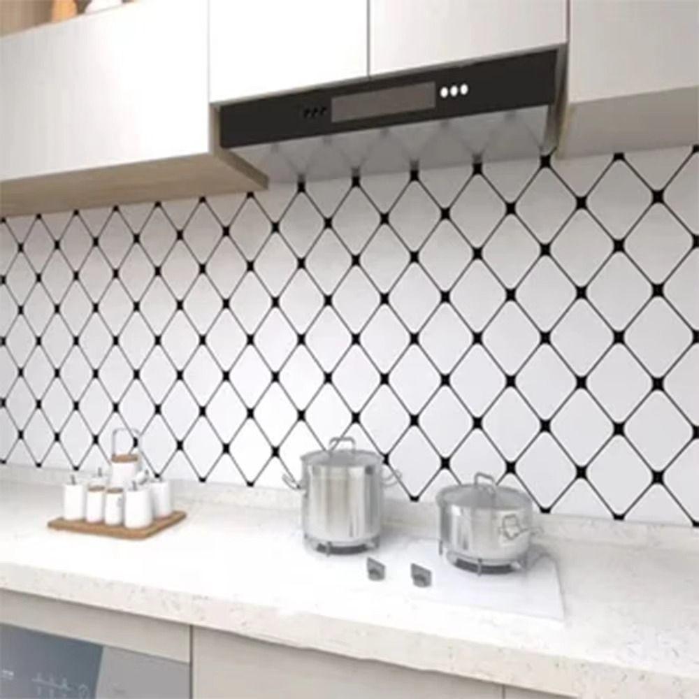 Adhesive Kitchen Resistance Sticker 30*60cm Kitchen Wall Stickers Cooking Bench Range Hood