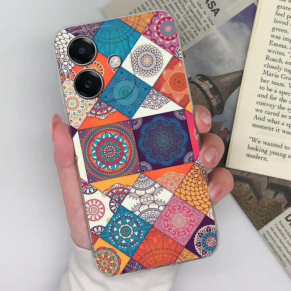 Back Cover For Oppo K12x 5G A3x Realme Narzo N63 13 Pro Plus Case Covers Anti Drop Clear Soft Silicone Fancy Funny Pattern Phone Bags Bumpers For Oppo