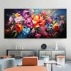 Abstract Beautiful Flowers Garden Canvas Painting Wall Art Lily Red Yellow Poppy Field Posters Prints for Living Room Decor
