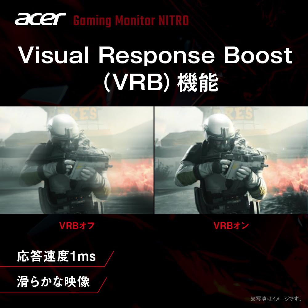 Acer Gaming Monitor Inch IPS Full HD Matte 120Hz 1ms sRGB HDMI DisplayPort Mini 15 Pin No Terminal PS5 Xbox Series Nitro KG241YGbip 23.8 99%