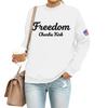 Women's Casual Fashion Round Neck Long Sleeve  Printed Sweatshirt