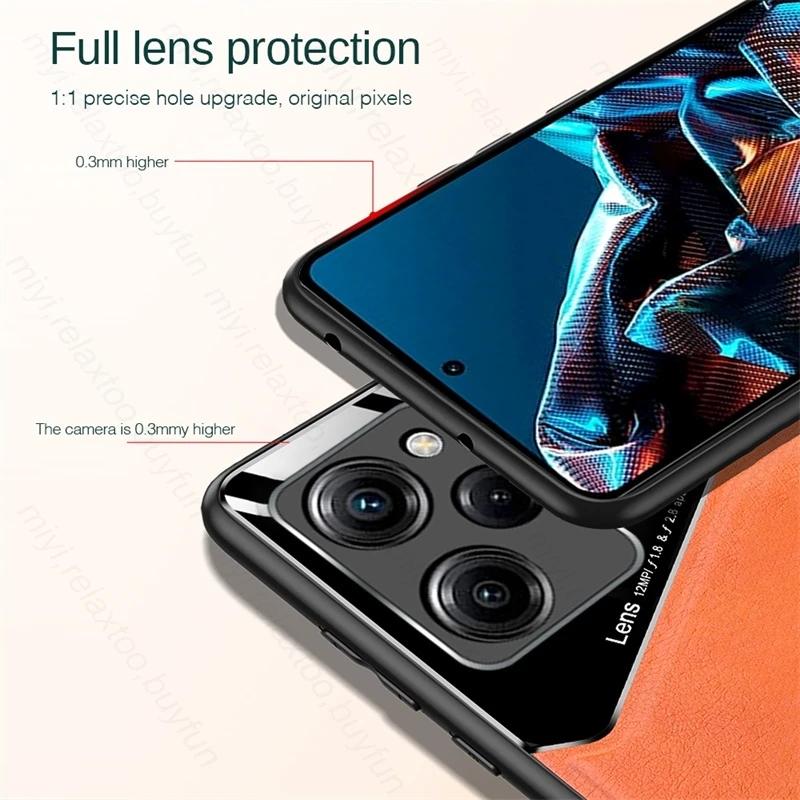 Для Xiaomi Poco X5 Pro 5G Задняя кожаная крышка F5 M4 M3 X4 X3 F3 Pro Ударопрочный чехол F4 Gt X3 NFC M5 M5S C40 Чехол Автомобильный магнитный