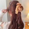 Fur Pure Color Korean Style Hair Clip Plush Hair Claw Leopard Grasp Clip Female Hair Accessories